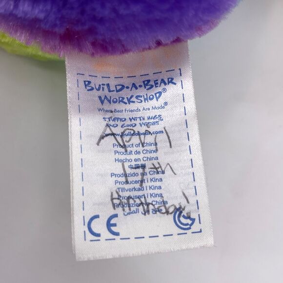 Build A Bear 16" Panda Bear BAB White with Rainbow Colors 2014 Embroidered Eyes - Picture 7 of 12